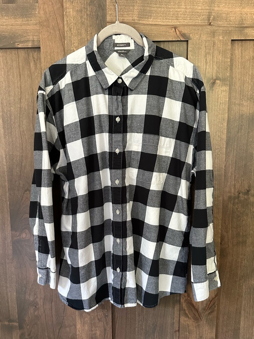 Eddie Bauer Women’s Boyfriend Fit Flannel Shirt